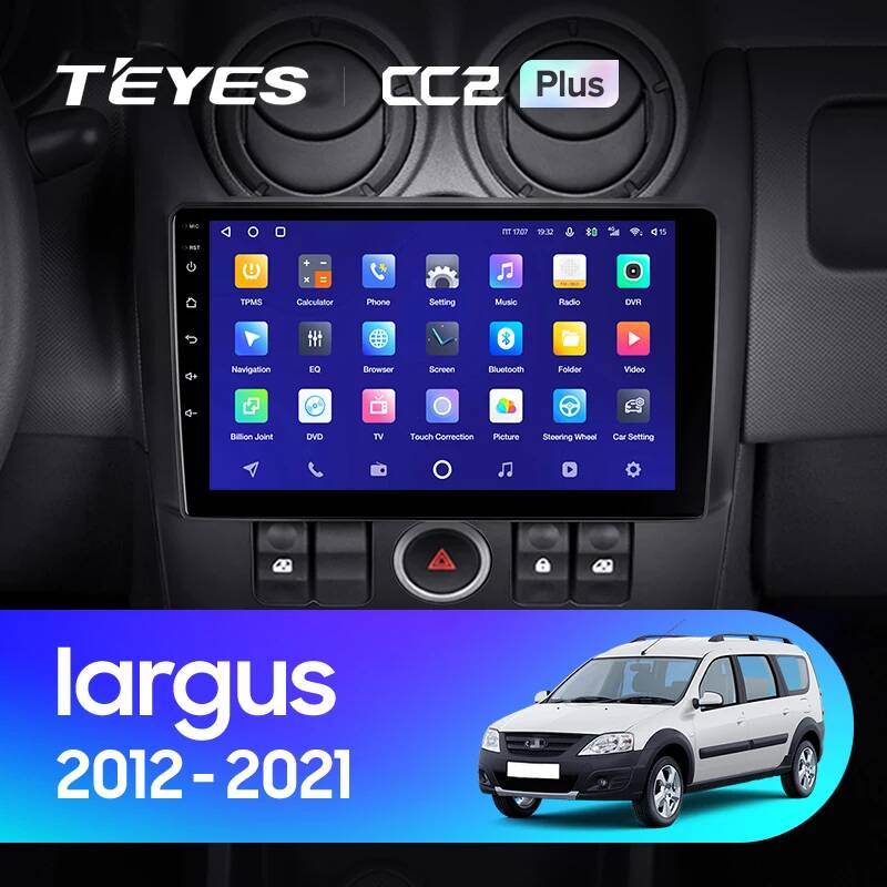 Штатная магнитола Teyes CC2 3+32G для Largus 2012-2021