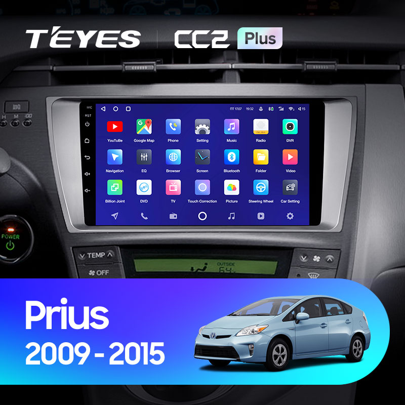 Штатная магнитола Teyes CC2 4+32G для Toyota Prius 2009-2015 (Правый руль)