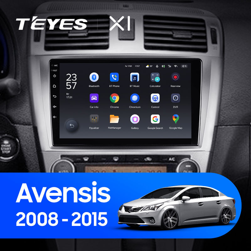 Штатная магнитола Teyes X1 4G 2+32G для Toyota Avensis 2008-2015