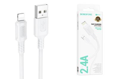 Кабель USB - Lightning 1м BOROFONE BX111 2.4A