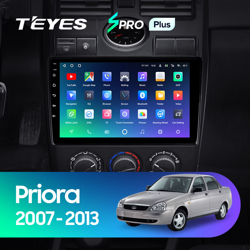 Штатная магнитола Teyes SPRO 3+32G для Priora 2007-2013
