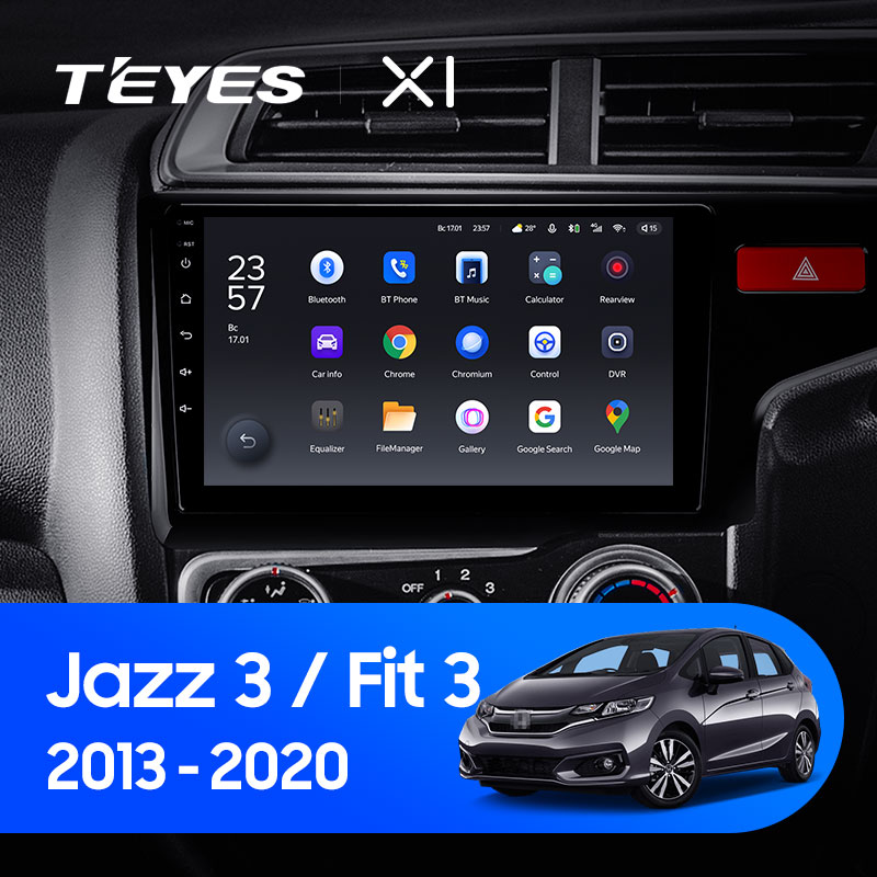Штатная магнитола Teyes X1 4G 2+32G  для Jazz Fit 2013-2020 ТИП-B
