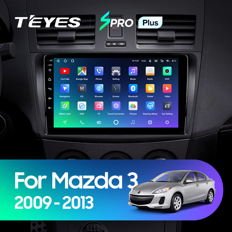 Штатная магнитола Teyes SPRO 4+32G для Mazda3 2009-2013
