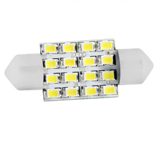 Автолампа диод T11 (C5W) 12V 12SMD диод с цок. 36мм.SKYWAY белая  111236 S0820 1156 Автолампа диод T11 (C5W) 12V 12SMD диод с цок. 36мм.SKYWAY белая  111236 S0820 1156