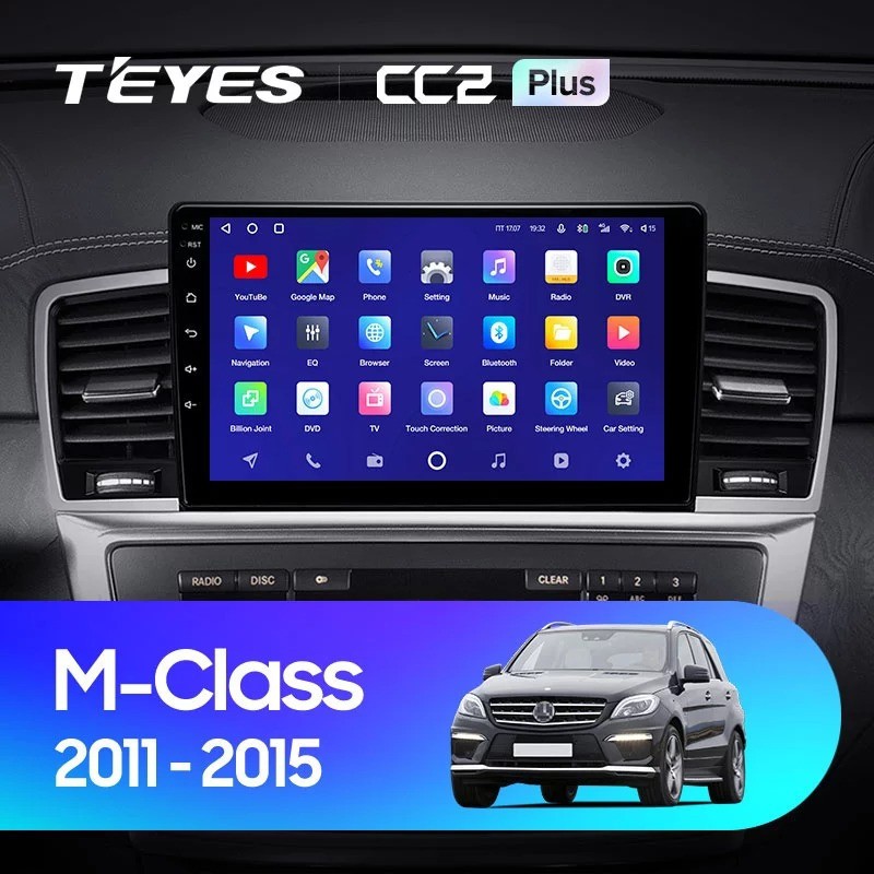 Штатная магнитола Teyes CC2 Plus 4/64 Mercedes-Benz ML-Class W166 (2011-2015)