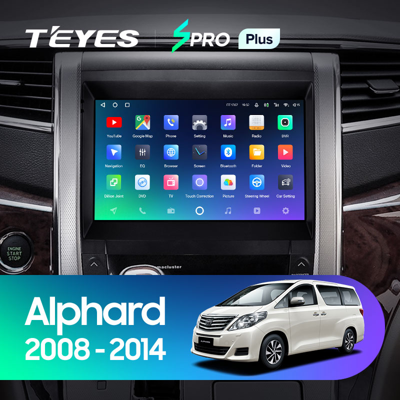 Штатная магнитола Teyes SPRO 4+32G для Alphard 2008-2015