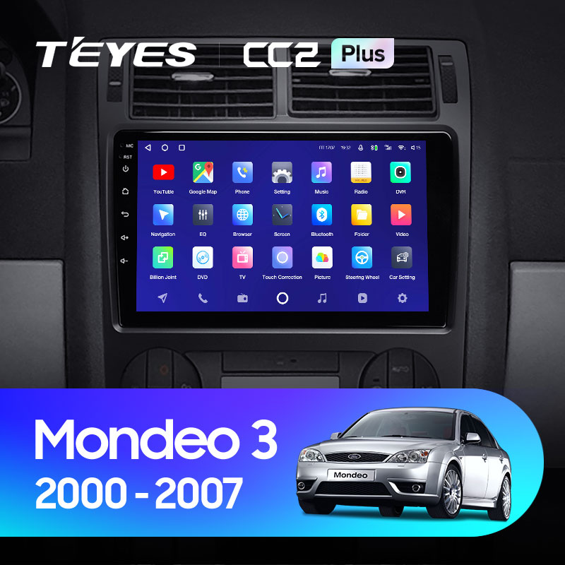 Штатная магнитола Teyes CC2 3+32G для Mondeo 2000-2007