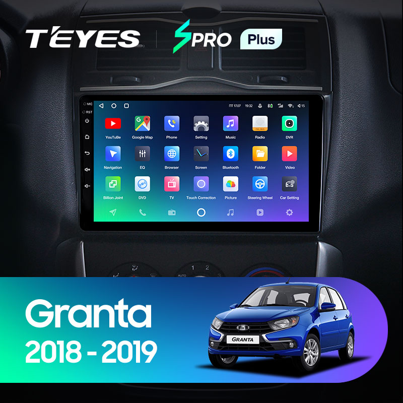 Штатная магнитола Teyes SPRO 3+32G для Granta 2018-2023