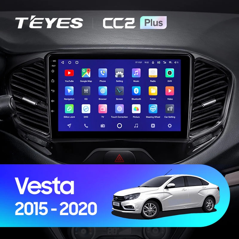 Штатная магнитола Teyes CC2 4+32G для Vesta 2015-2022