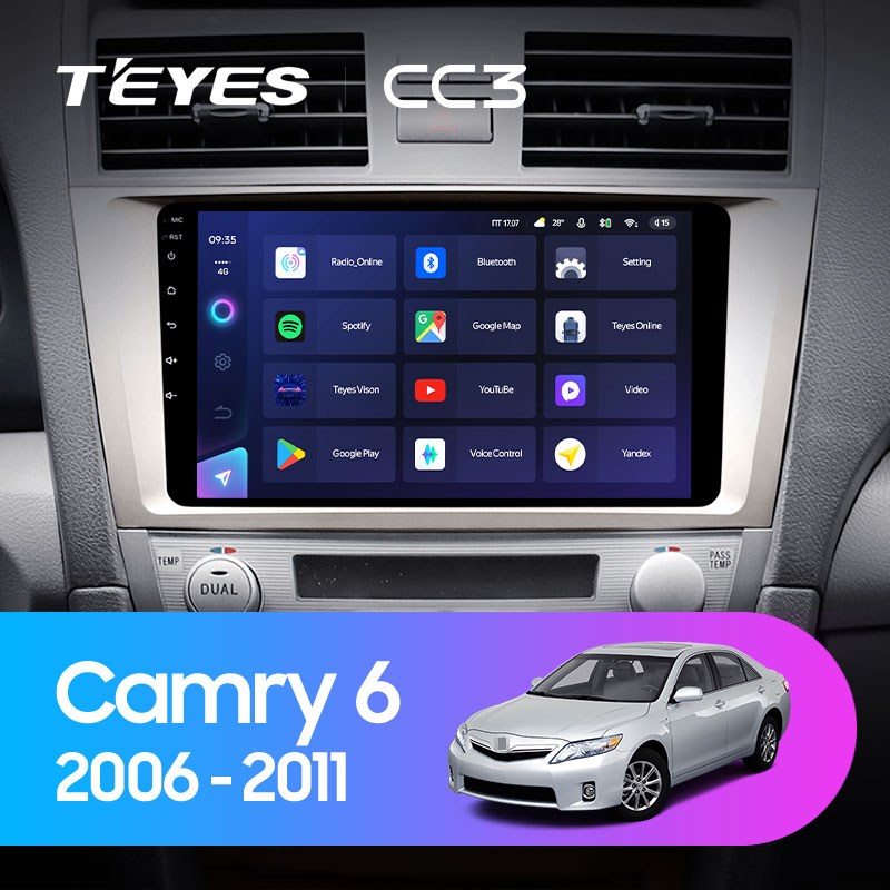 Штатная магнитола Teyes CC3L 4+32G для Toyota Camry 2006-2011 (Правый руль) Штатная магнитола Teyes CC3L 4+32G для Toyota Camry 2006-2011 (Правый руль)