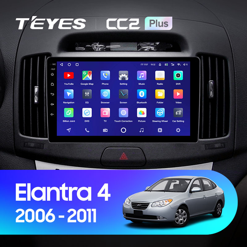 Штатная магнитола Teyes CC2 4+32G для Hyundai Elantra 4 2006-2011