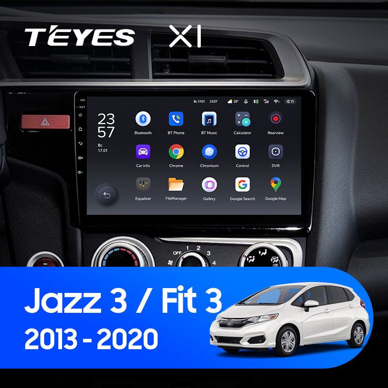 Штатная магнитола Teyes X1 4G 2+32G  для Jazz Fit 2013-2020 ТИП-B