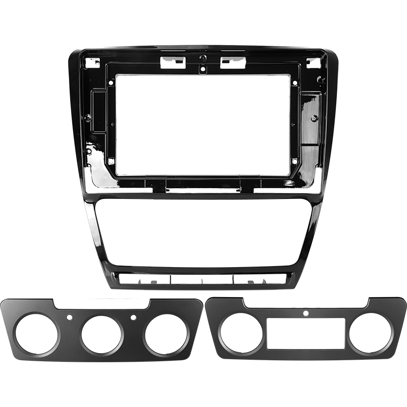 Штатная рамка (без дисплея) Teyes для  Skoda Octavia 2 A5  (black)  2008-2013 (Для экрана 10.2")