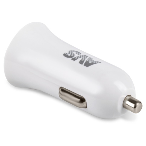 USB автомобильное зарядное устройство AVS 2 порта UC-522 (2,4А, белый)