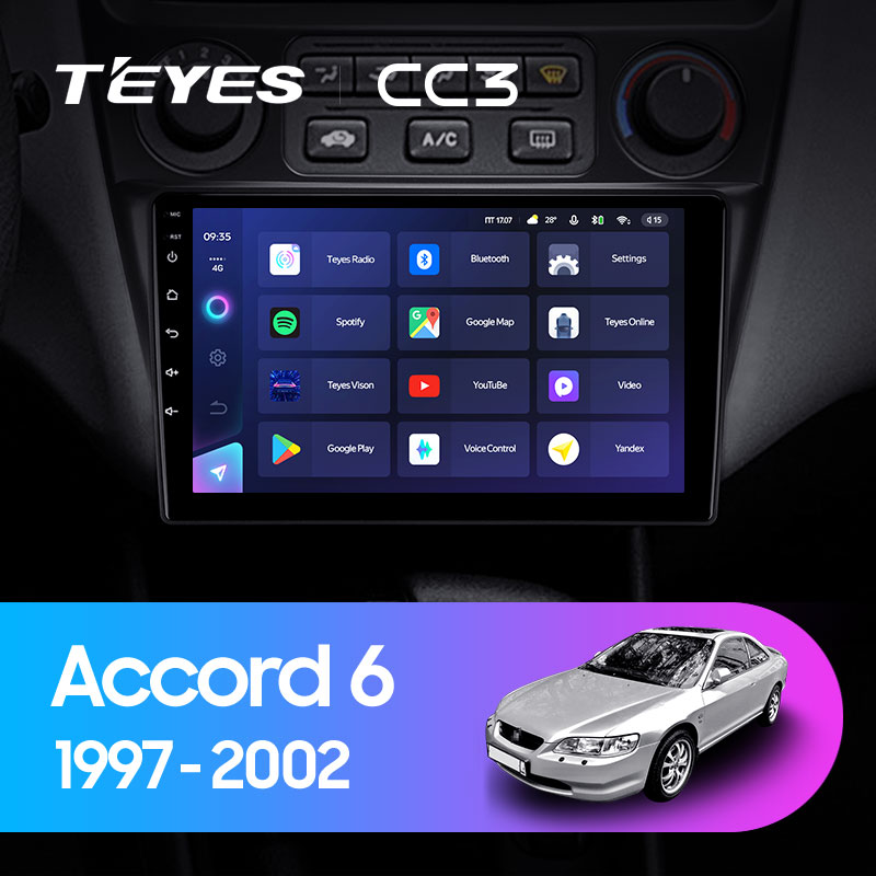 Штатная магнитола Teyes CC3L 3+32G для Accord 1997-2002 Штатная магнитола Teyes CC3L 3+32G для Accord 1997-2002