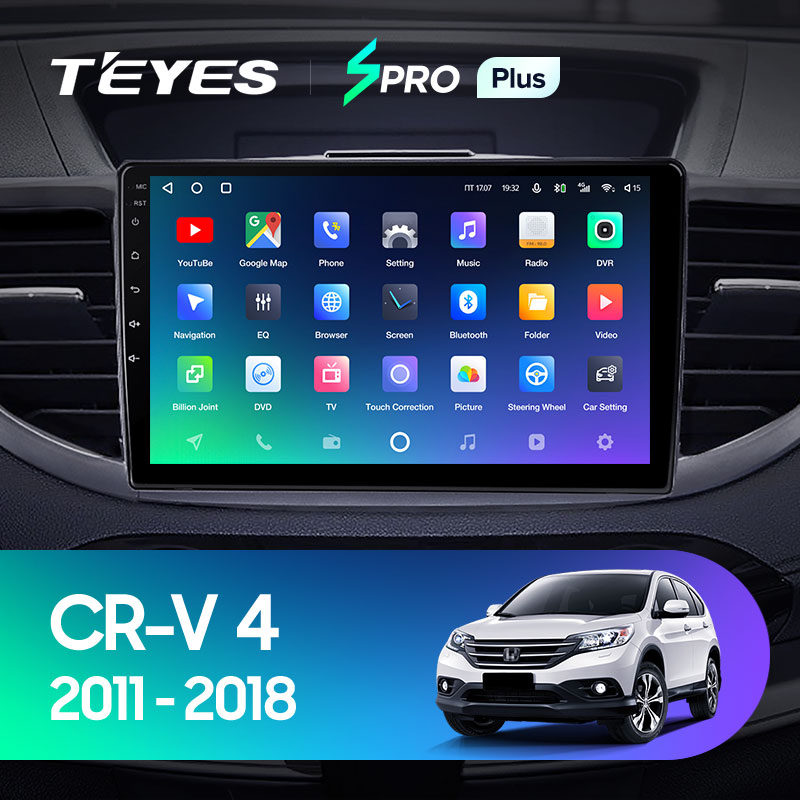 Штатная магнитола Teyes SPRO 3+32G  для CR-V 2011-2018 ТИП-B