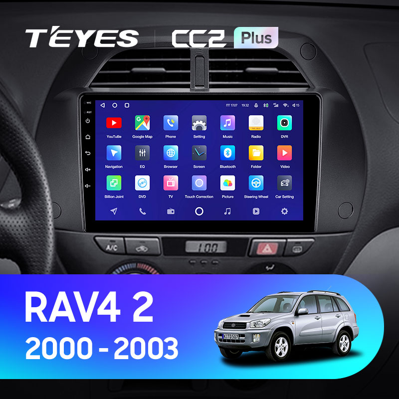 Штатная магнитола Teyes CC2 4+32G для Toyota RAV4 2000-2003