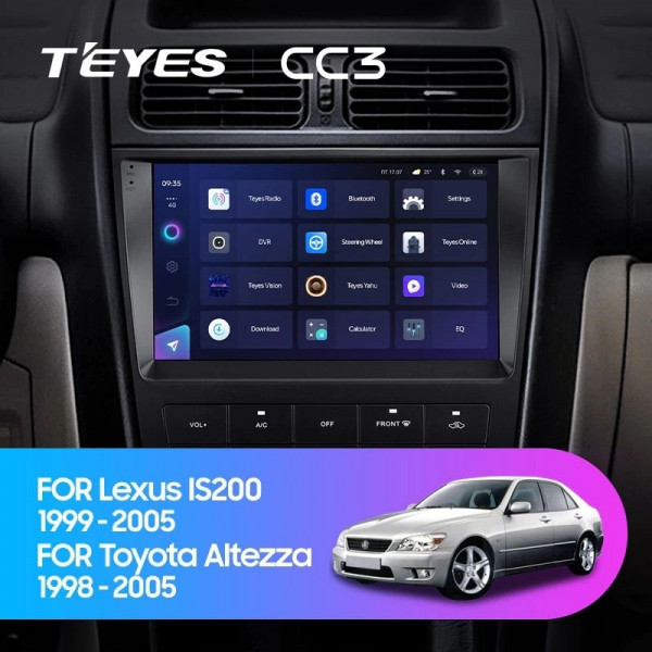 Штатная магнитола Teyes CC3L 4+32G для IS200 Altezza 1998-2005 Штатная магнитола Teyes CC3L 4+32G для IS200 Altezza 1998-2005