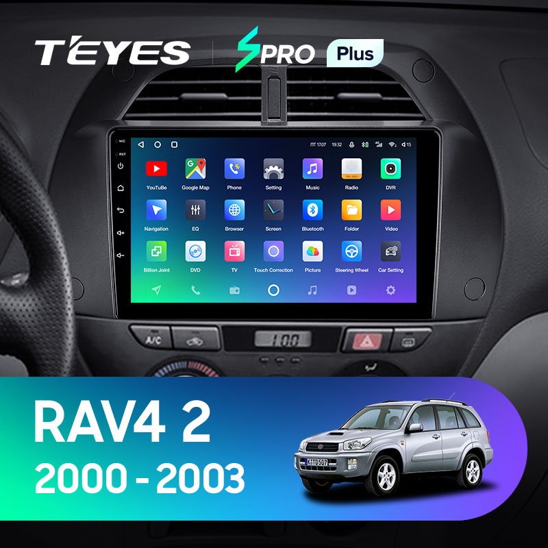 Штатная магнитола Teyes SPRO 3+32G для Toyota RAV4 2000-2003