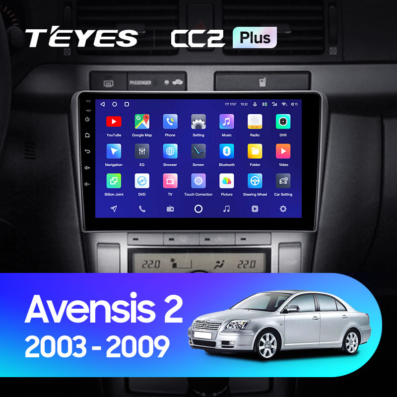Штатная магнитола Teyes CC2 3+32G для Toyota Avensis 2003-2009