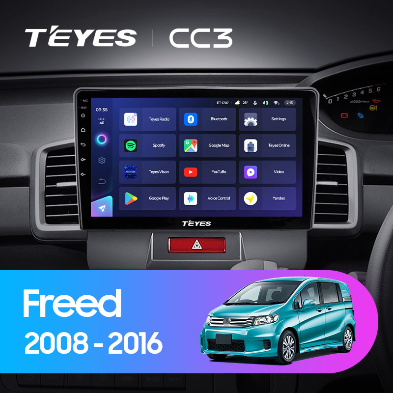 Штатная магнитола Teyes CC3L 4+32G для Freed 2008-2016 Штатная магнитола Teyes CC3L 4+32G для Freed 2008-2016