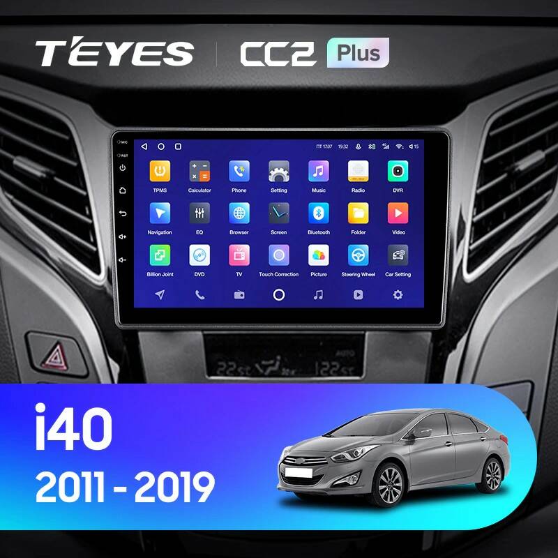 Штатная магнитола Teyes CC2 4+32G для Hyundai i40 2011-2019