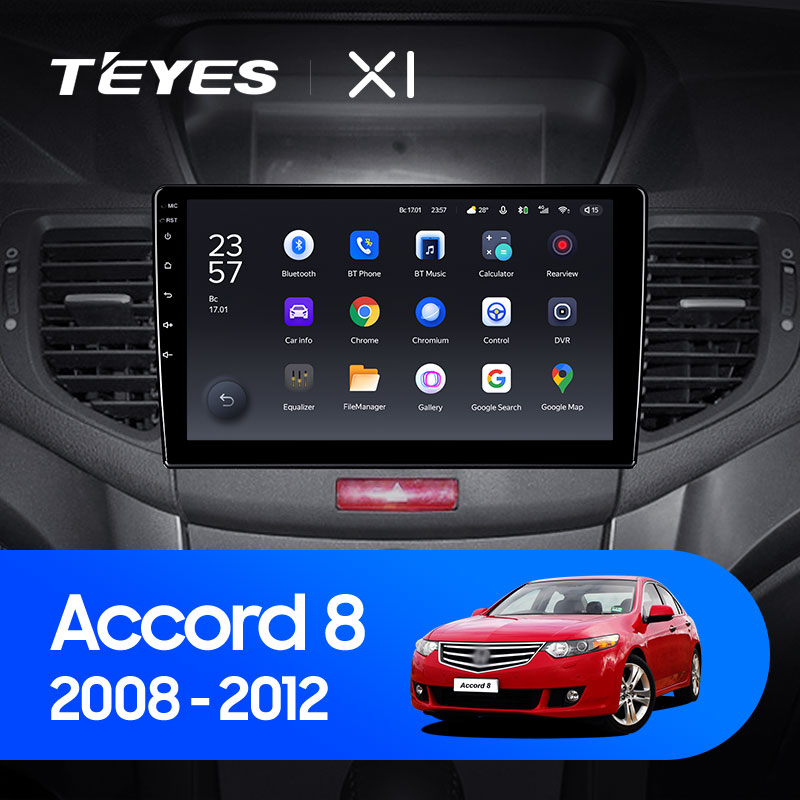 Штатная магнитола Teyes X1 4G 2+32G для Accord 2008-2012