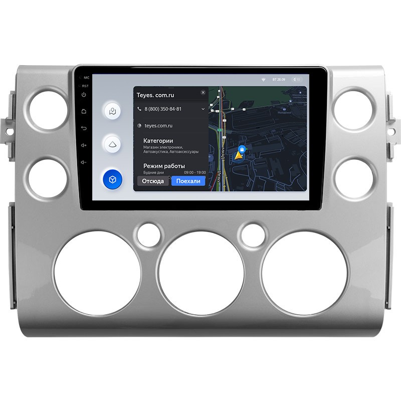 Штатная магнитола Teyes X1 4G 2/32 Toyota FJ Cruiser J15 (2006-2020)