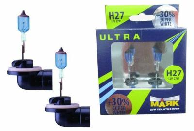 82727/2SW Н27 12-27 PGJ13 Super White +30% "Маяк УЛЬТРА" (к-т 2 шт)