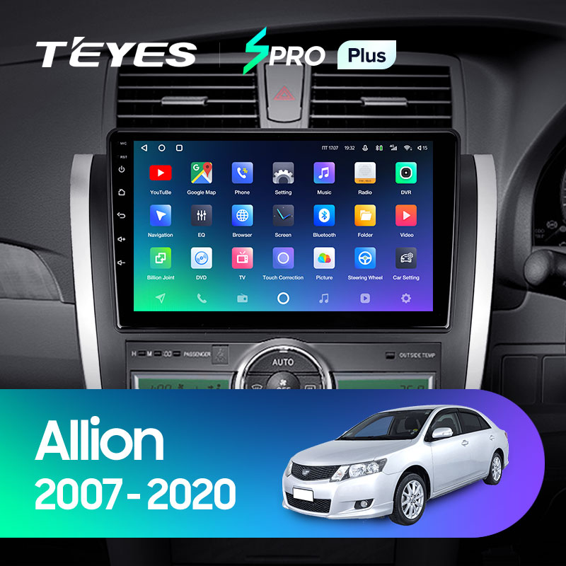 Штатная магнитола Teyes SPRO 3+32G для Allion Premio 2007-2020