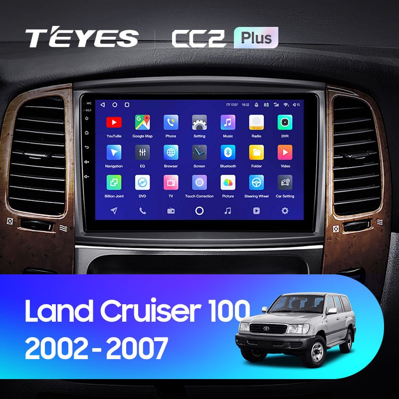 Штатная магнитола Teyes CC2 Plus 3/32 Toyota Land Cruiser LC 100 Тип-B (2002-2007)