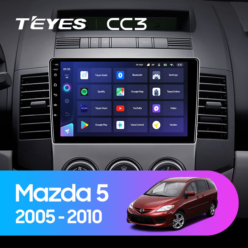 Штатная магнитола Teyes CC3L 4+32G для Mazda5 Premacy 2005-2010 Штатная магнитола Teyes CC3L 4+32G для Mazda5 Premacy 2005-2010