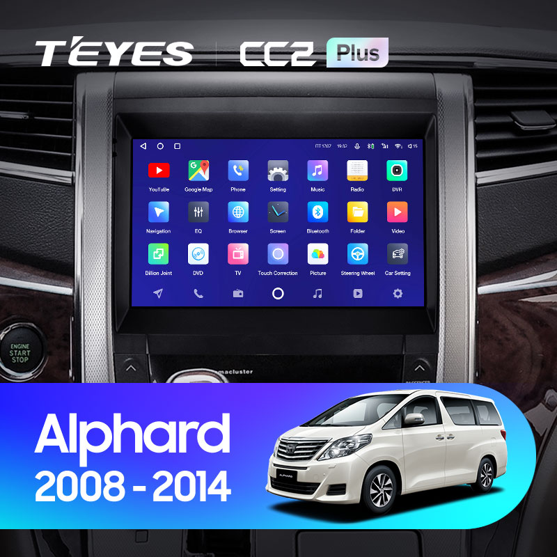 Штатная магнитола Teyes CC2 4+32G для Alphard 2008-2015