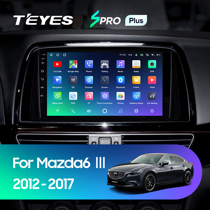 Штатная магнитола Teyes SPRO 3+32G  для Mazda6 2012-2017 ТИП-B