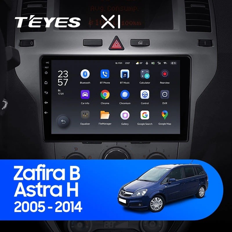 Штатная магнитола Teyes X1 4G 2/32 Opel Zafira B (2005-2014)