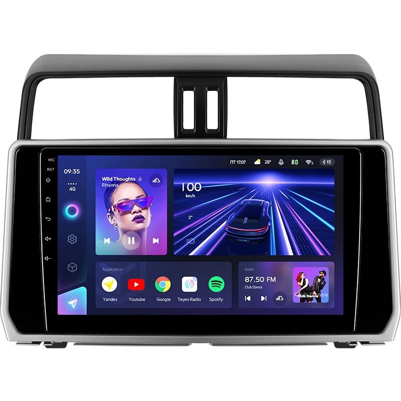 Штатная магнитола Teyes CC3 360 6/128 Toyota Land Cruiser Prado 150 (2017-2021)