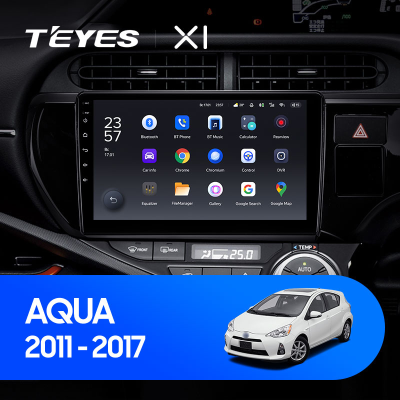 Штатная магнитола Teyes X1 4G 2+32G для Aqua 2011-2017