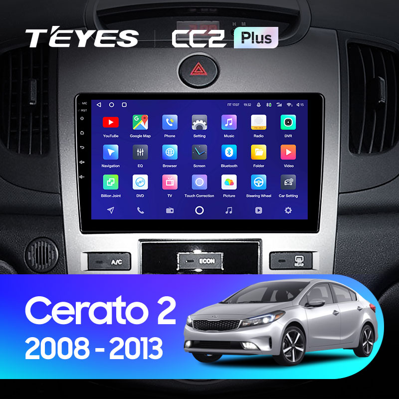Штатная магнитола Teyes CC2 4+32G для Kia Cerato 2 Forte 2008-2013