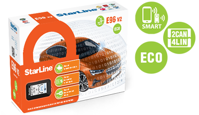 А/с StarLine E96 V2 BT ECO 2CAN-4LIN