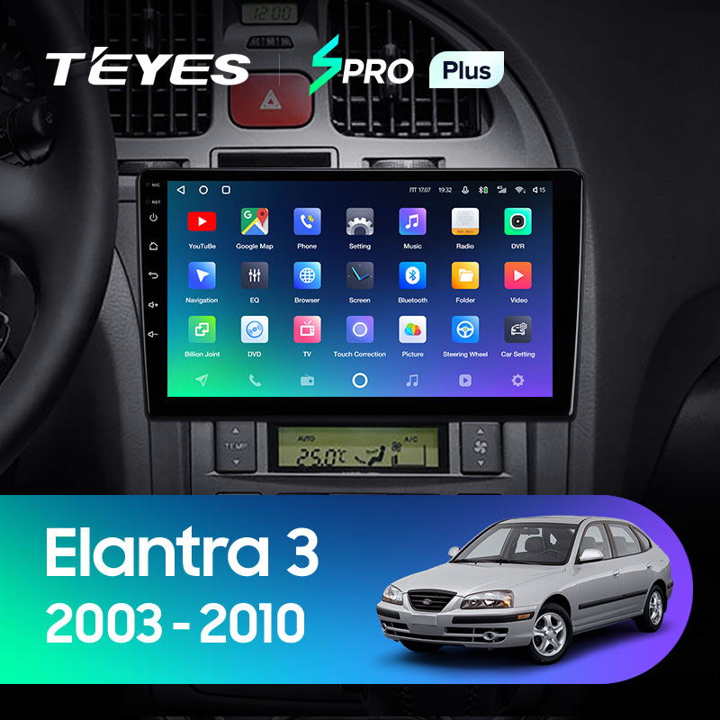 Штатная магнитола Teyes SPRO 3+32G для Hyundai Elantra 3 2003-2010