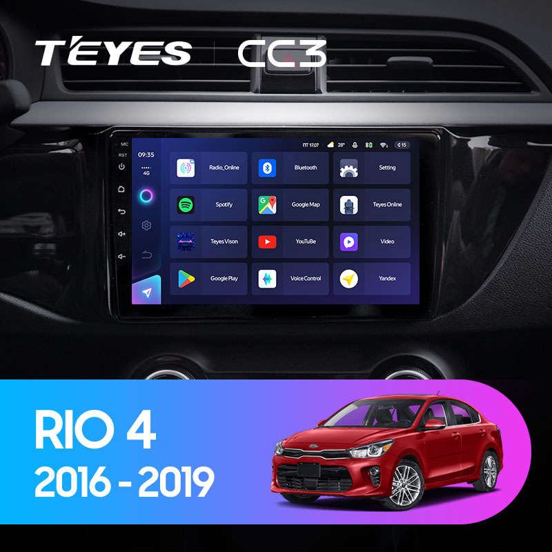 Штатная магнитола Teyes CC3L 4+32G  для Kia RIO 4 X-line 2015-2020 ТИП-A Штатная магнитола Teyes CC3L 4+32G  для Kia RIO 4 X-line 2015-2020 ТИП-A
