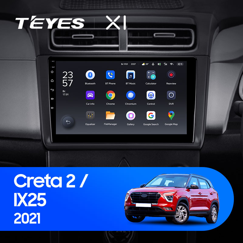 Штатная магнитола Teyes X1 4G 2+32G для Hyundai Creta  IX25 2021+