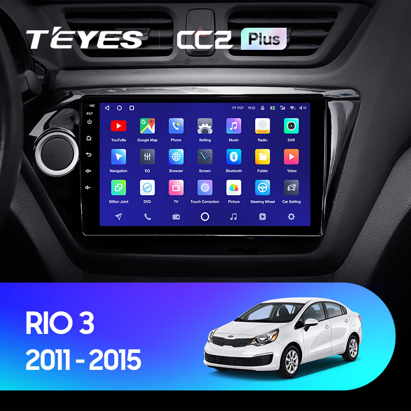 Штатная магнитола Teyes CC2 4+32G для Kia RIO 3 2011-2015