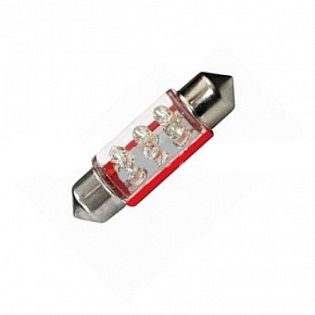 Светодиод 12V АС-6 RED FE-T11 *36/38 S8.5 6LED (блистер 2 шт)   МАЯК Светодиод 12V АС-6 RED FE-T11 *36/38 S8.5 6LED (блистер 2 шт)   МАЯК
