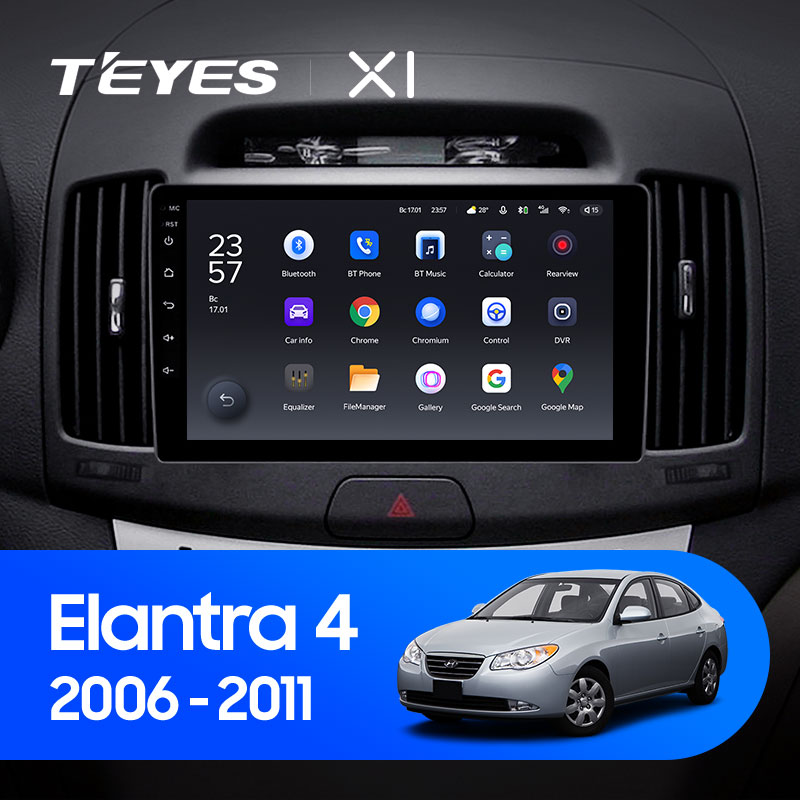 Штатная магнитола Teyes X1 4G 2+32G для Hyundai Elantra 4 2006-2011