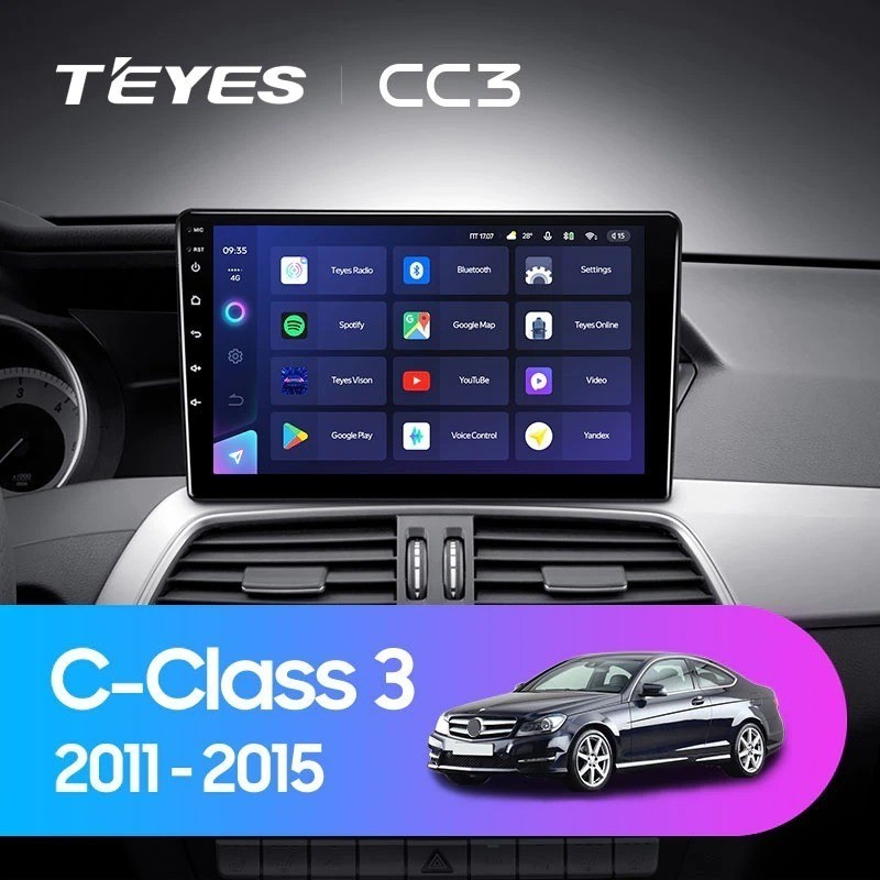 Штатная магнитола Teyes CC3 360 6/128 Mercedes-Benz C-Class W204 C204 S204 (2011-2015)