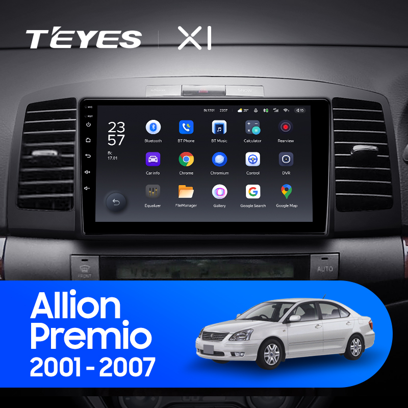 Штатная магнитола Teyes X1 4G 2+32G для Allion Premio 2001-2007