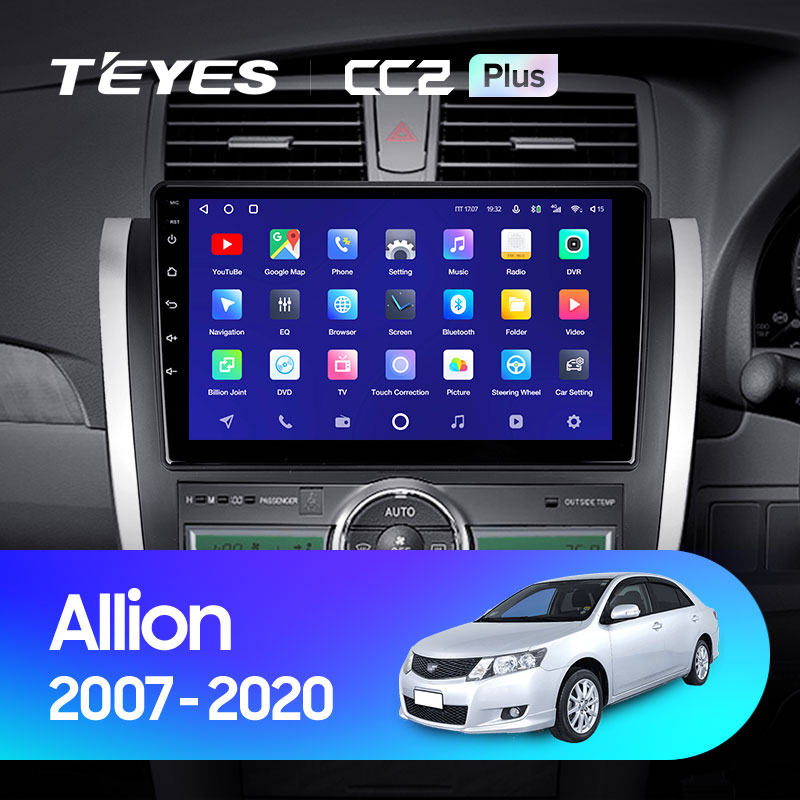 Штатная магнитола Teyes CC2 3+32G для Allion Premio 2007-2020
