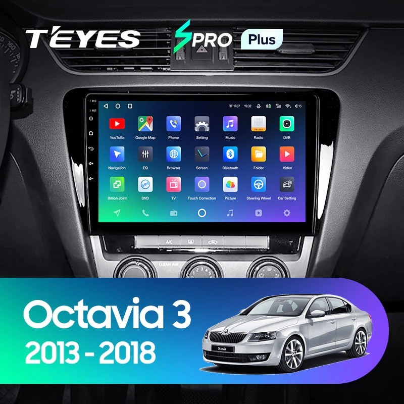 Штатная магнитола Teyes SPRO Plus 4/64 Skoda Octavia 3 A7 (2013-2018)