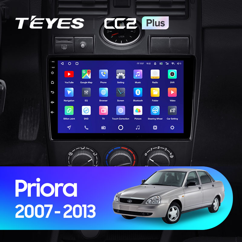 Штатная магнитола Teyes CC2 4+32G для Priora 2007-2013